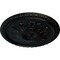 Ekena Millwork Richmond Ceiling Medallion (Fits Canopies up to 2 5/8"), Hand-Painted Jet Black, 18"OD x 1 3/8"P CM18RIBLF - alternate 3